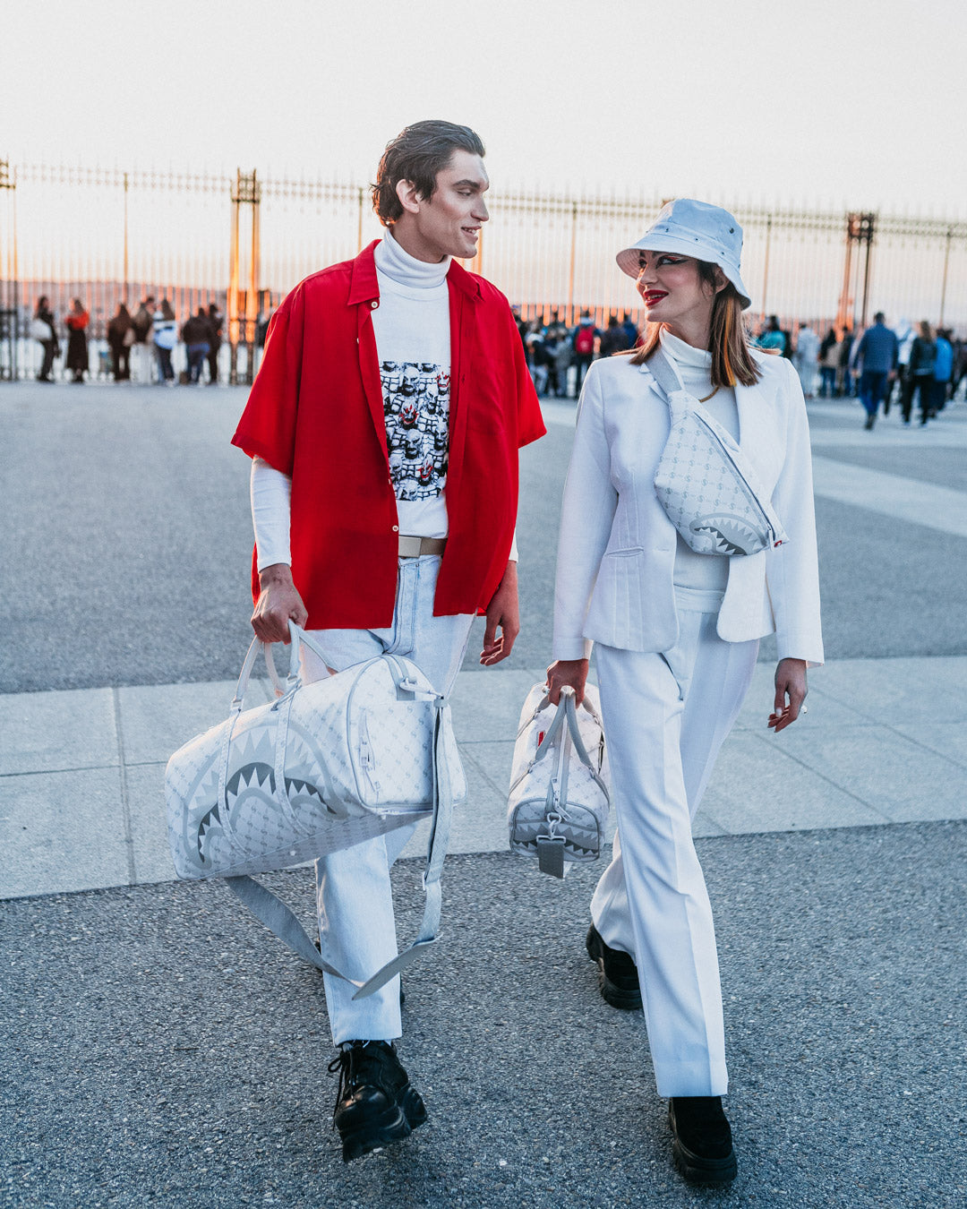 SPRAYGROUND® DUFFLE MONEYGRAM POWDER EMPEROR DUFFLE