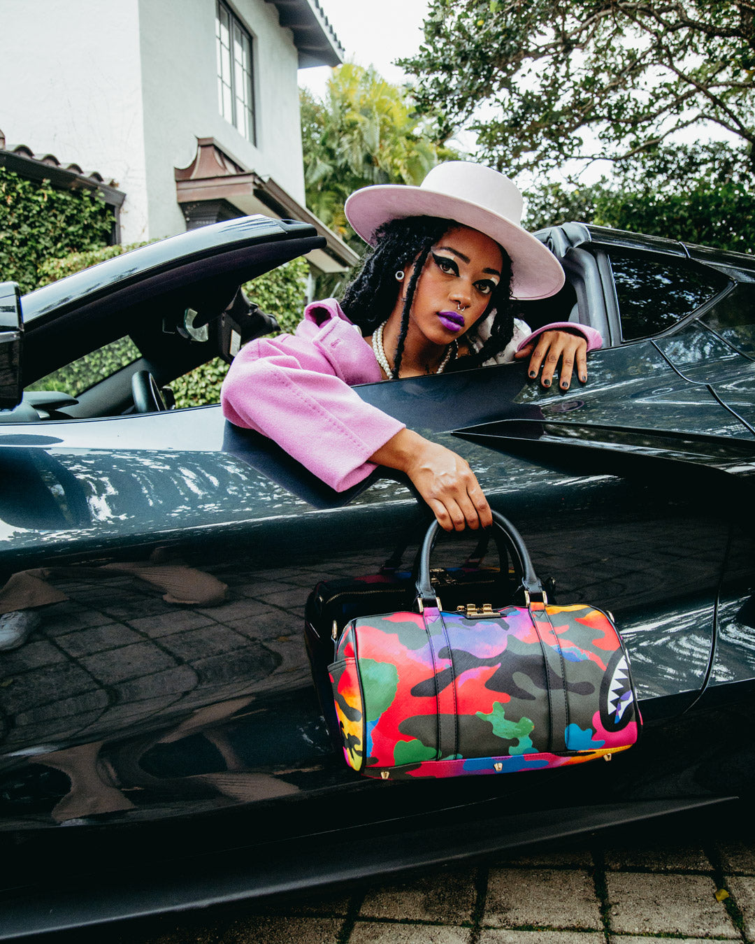 Sprayground Camoburst Mini Duffle Bag