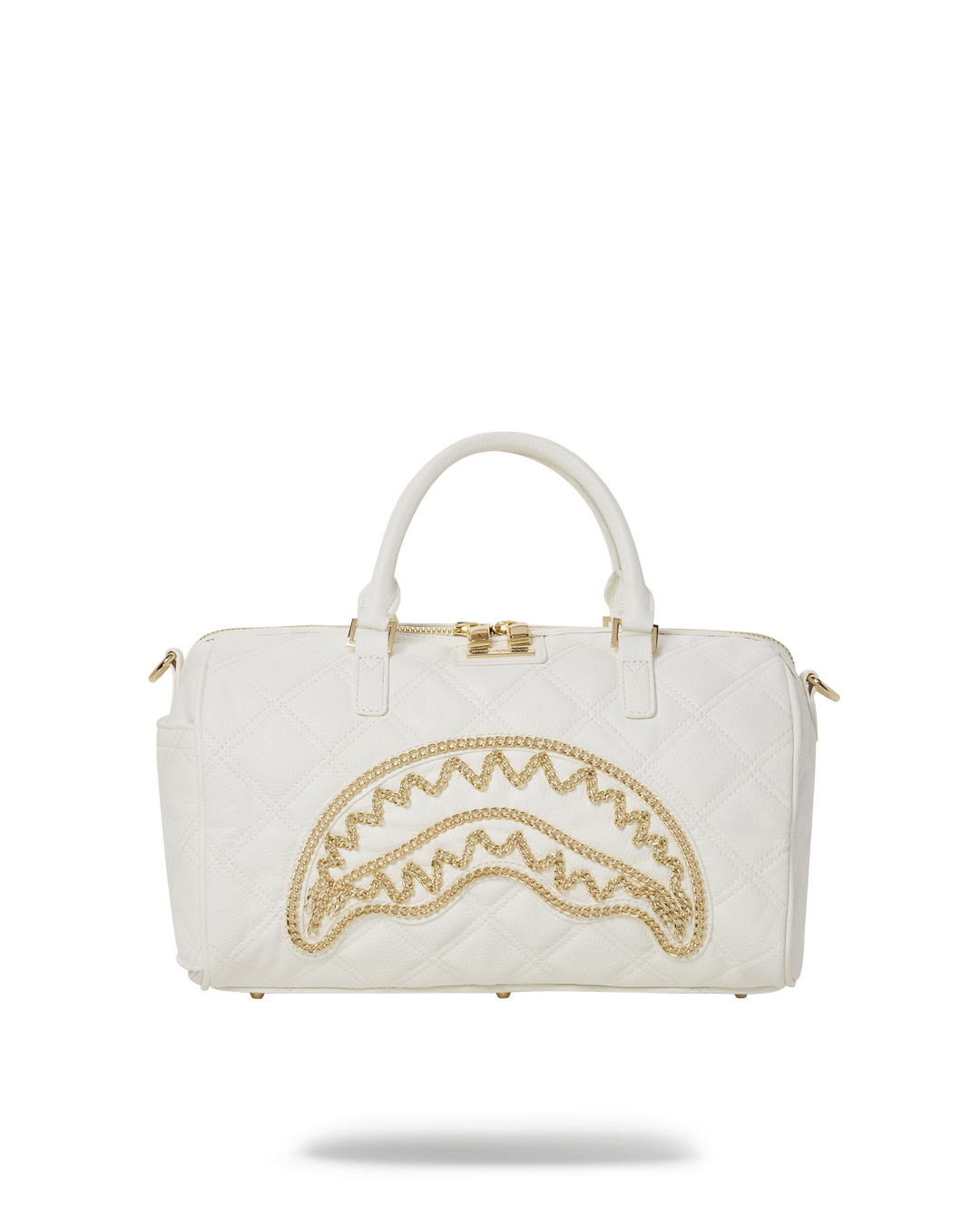 SPRAYGROUND® DUFFLE RIVIERA LE BLANC GOLD CHAIN SHARK MINI DUFFLE