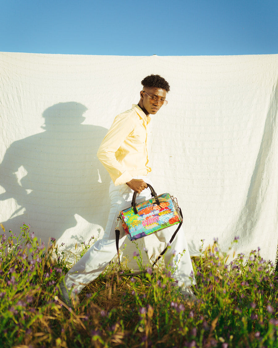 SPRAYGROUND® DUFFLE ASTROMANE SHARKS IN SPACE MINI DUFFLE