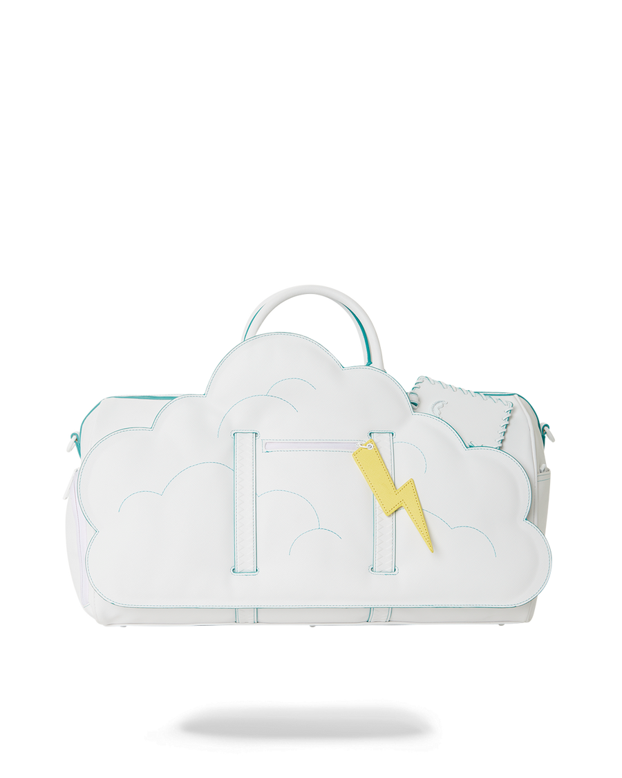 SPRAYGROUND® DUFFLE CLOUDY WITH A CHANCE OF SHARK DUFFLE