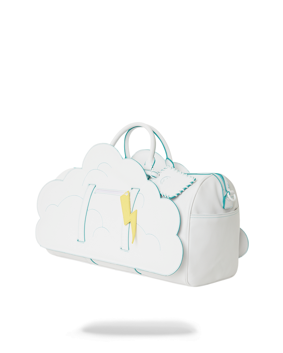 SPRAYGROUND® DUFFLE CLOUDY WITH A CHANCE OF SHARK DUFFLE
