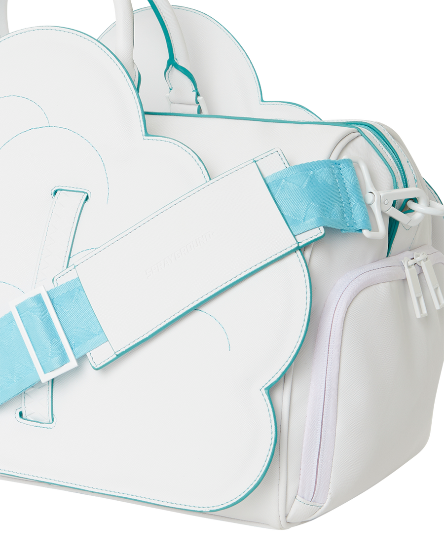 SPRAYGROUND® DUFFLE CLOUDY WITH A CHANCE OF SHARK DUFFLE