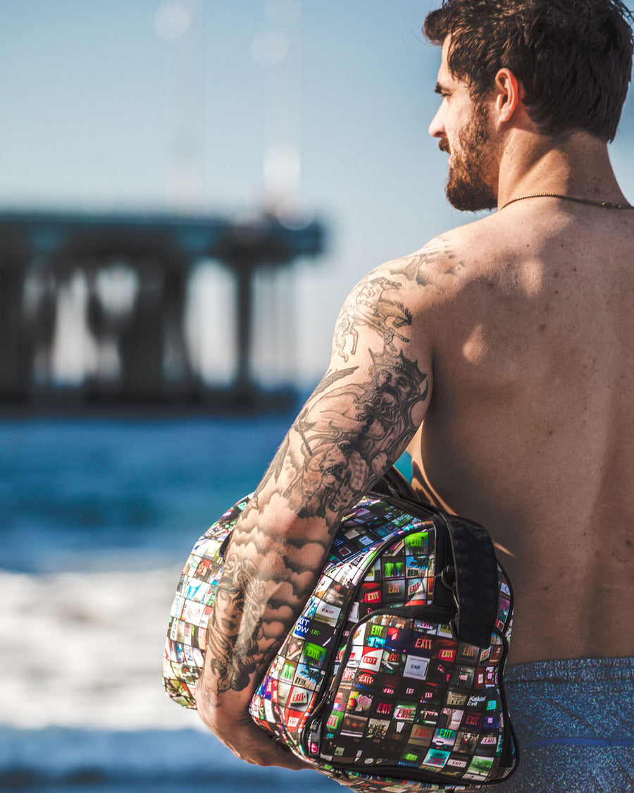 SPRAYGROUND® DUFFLE EXIT ART COLLAB DUFFLE