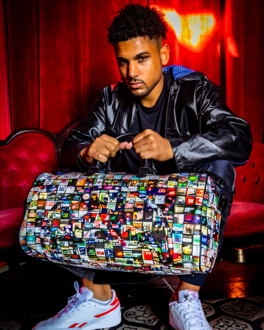 SPRAYGROUND® DUFFLE EXIT ART COLLAB DUFFLE