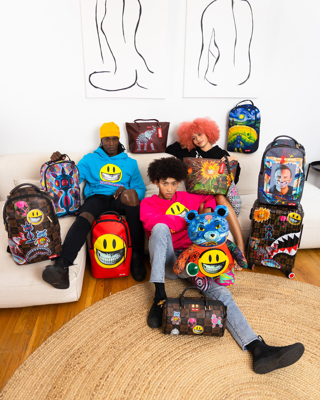 SPRAYGROUND® DUFFLE GLOBAL MOGUL POPAGANDA RON ENGLISH EDITION MINI DUFFLE