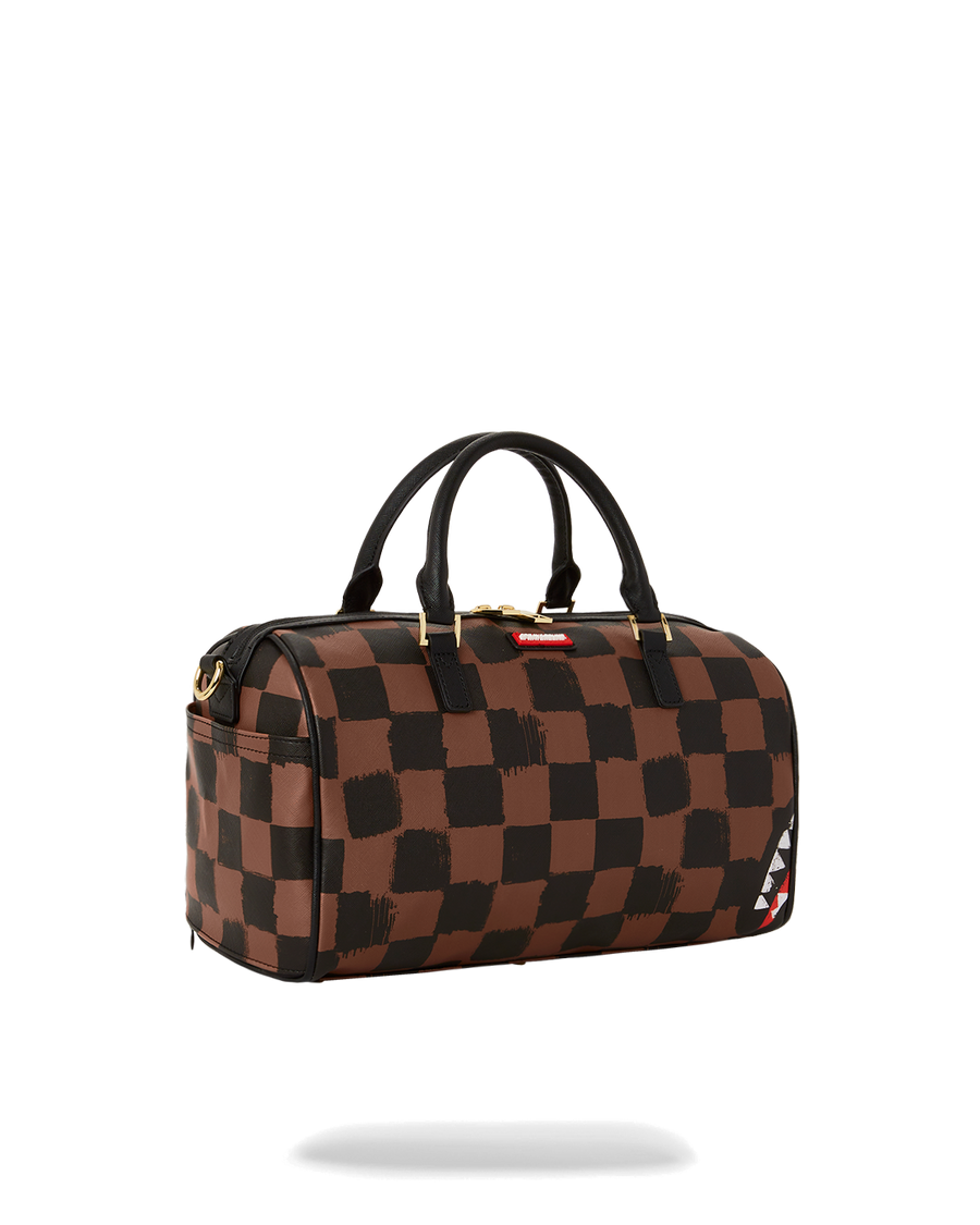 SPRAYGROUND DUFFLE BAG SHARK IN PARIS MINI DUFFLE Unisex Brown