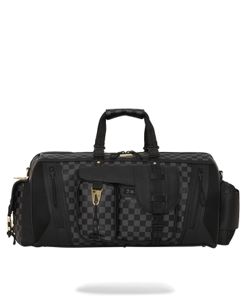 Sprayground Zebra Mid Duffel Bag (white / black)