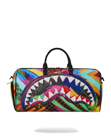 Sprayground shark top duffle bag