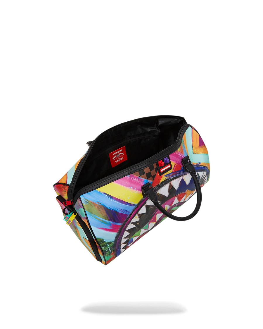 SPRAYGROUND® DUFFLE SHARKS IN PARIS CITY STREAKS DUFFLE