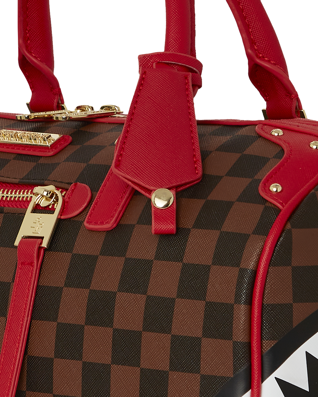 Travel in style with our Sprayground Red Sharks in Paris Box Mini Duffle!🧳  Available in store & online for R2…