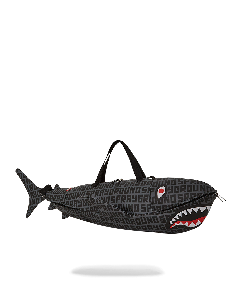 SPRAYGROUND® DUFFLE SHARKFINITY STEALTH PILOT SHARK SHAPE DUFFLE