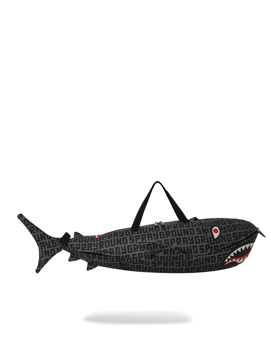 SPRAYGROUND® DUFFLE SHARKFINITY STEALTH PILOT SHARK SHAPE DUFFLE