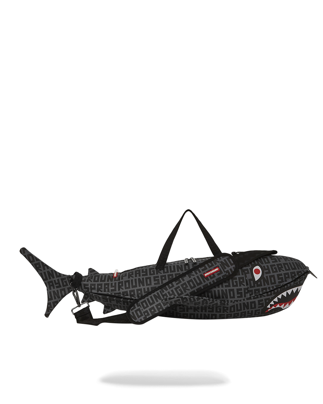 SPRAYGROUND® DUFFLE SHARKFINITY STEALTH PILOT SHARK SHAPE DUFFLE