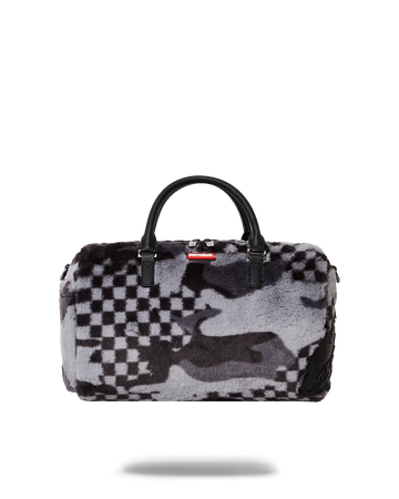 Sprayground Zebra Mid Duffel Bag (white / black)