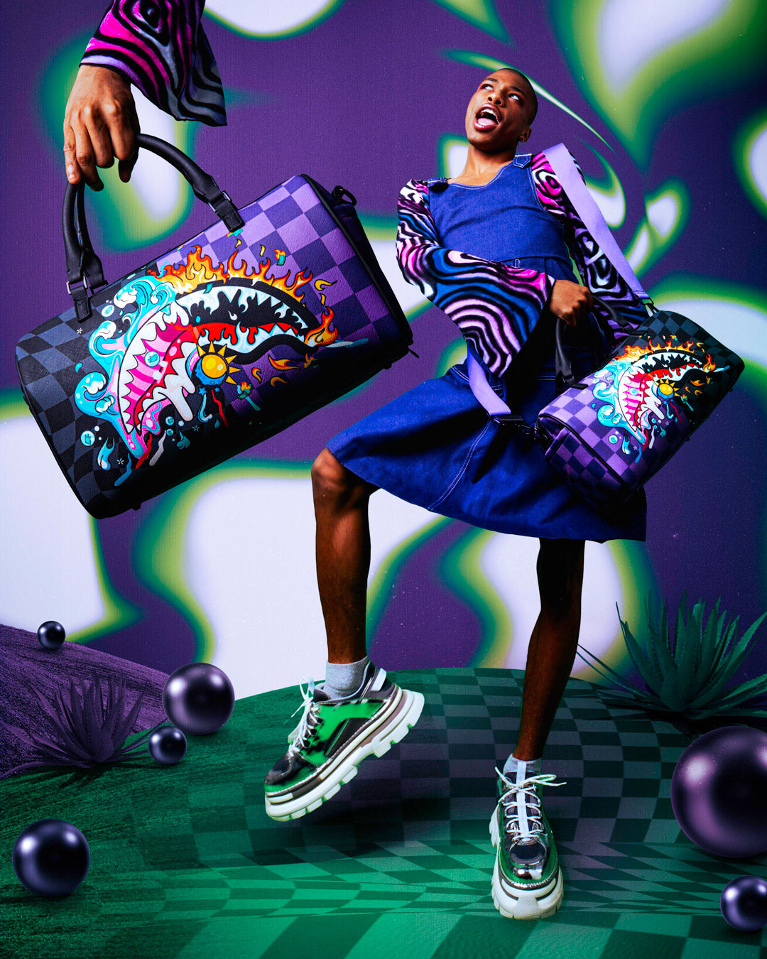 SPRAYGROUND® DUFFLE CRAZY EYES MINI DUFFLE