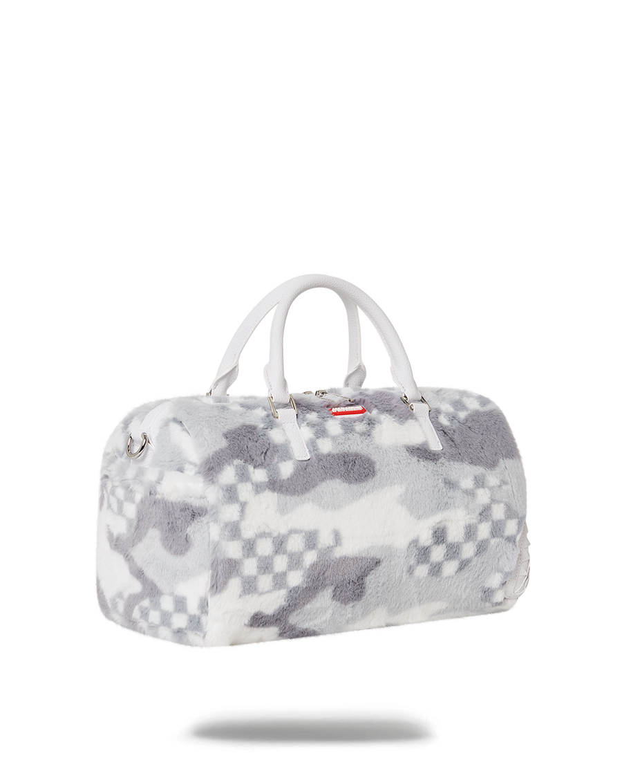 SPRAYGROUND® DUFFLE WHITE 3AM FURR MINI DUFFLE