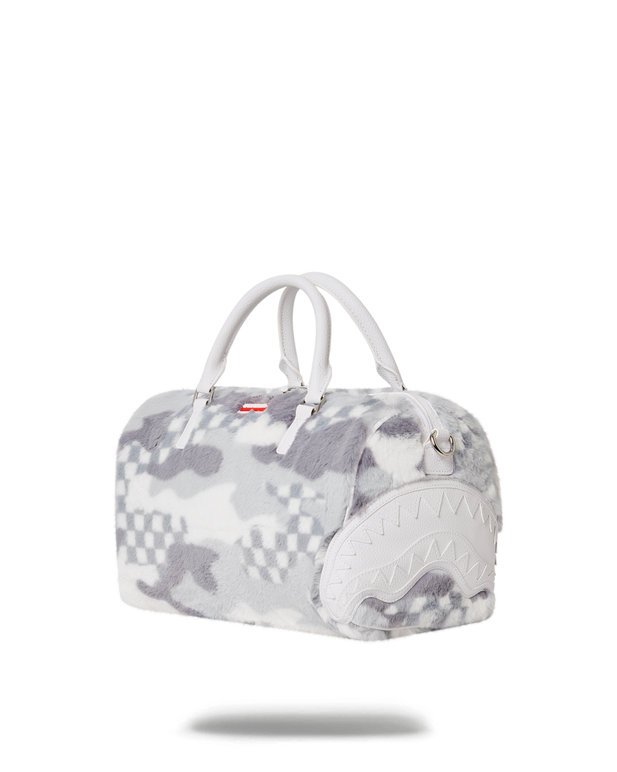 SPRAYGROUND® DUFFLE WHITE 3AM FURR MINI DUFFLE