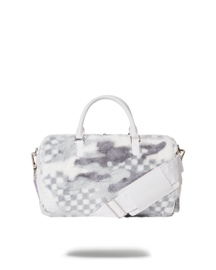 SPRAYGROUND® DUFFLE WHITE 3AM FURR MINI DUFFLE