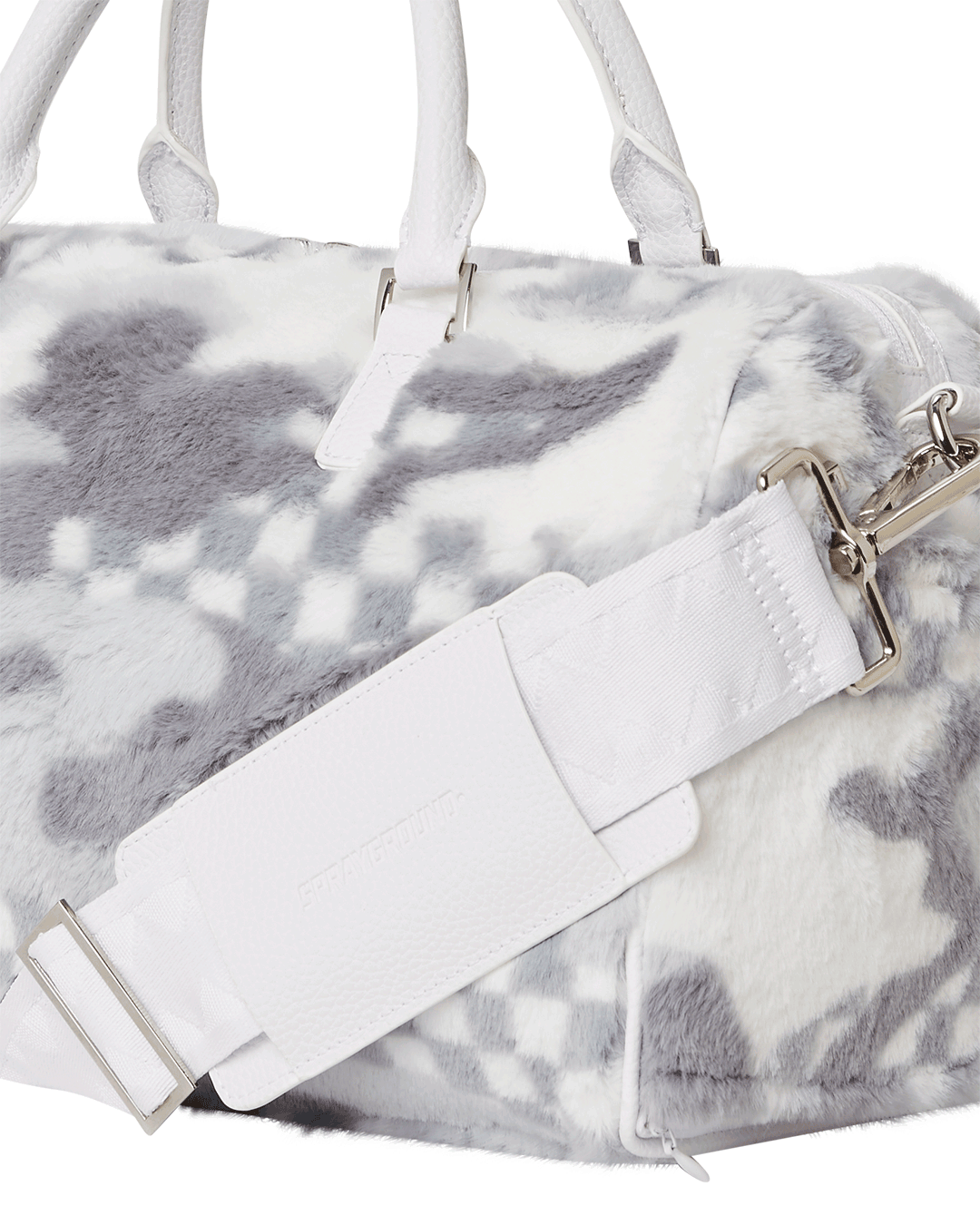 SPRAYGROUND® DUFFLE WHITE 3AM FURR MINI DUFFLE