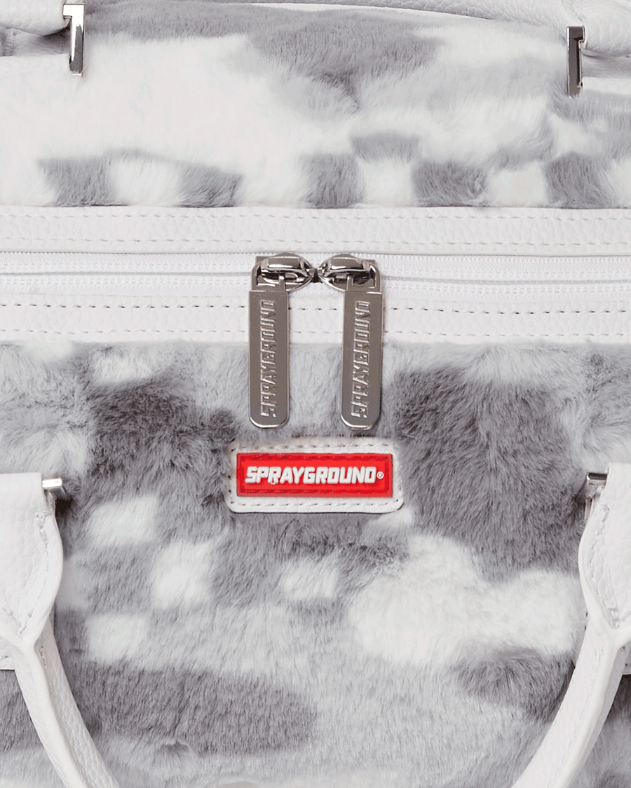 SPRAYGROUND® DUFFLE WHITE 3AM FURR MINI DUFFLE