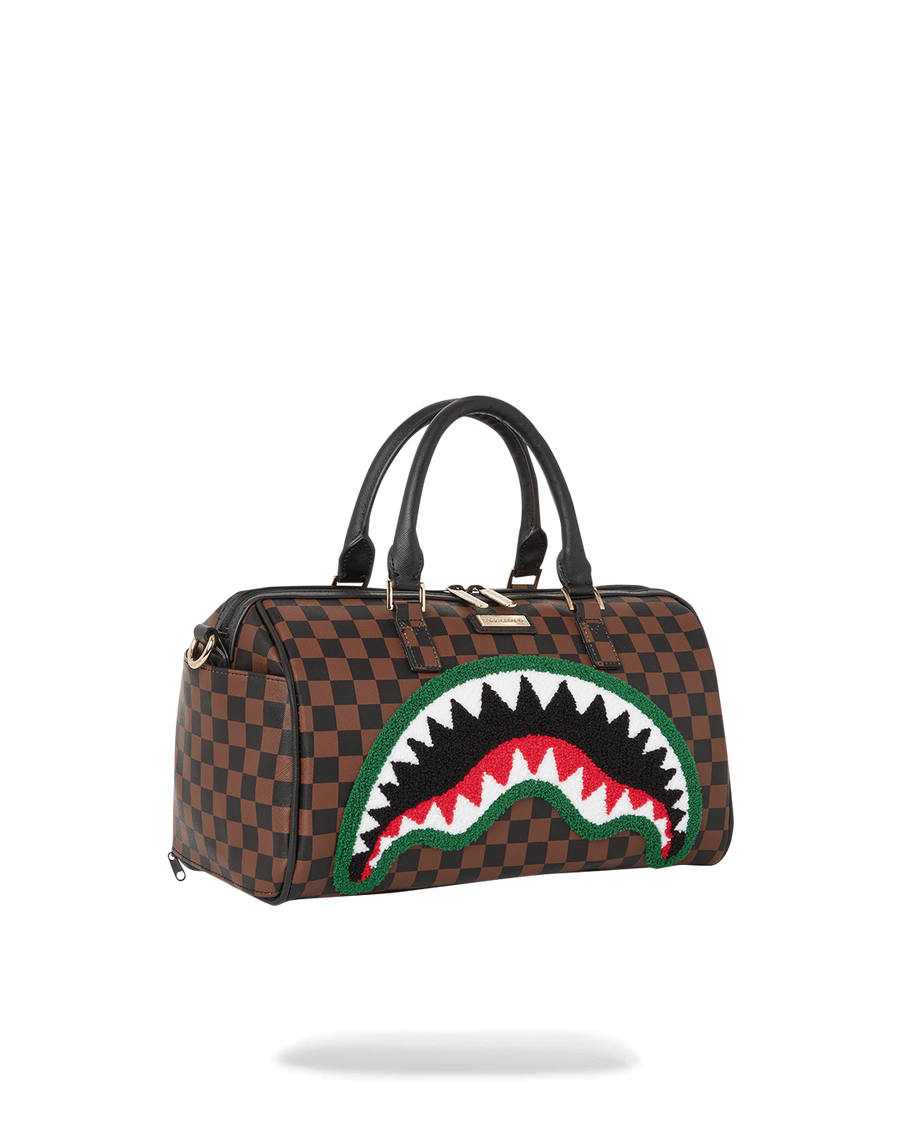 SPRAYGROUND® DUFFLE CHENILLE SHARKS IN PARIS MINI DUFFLE