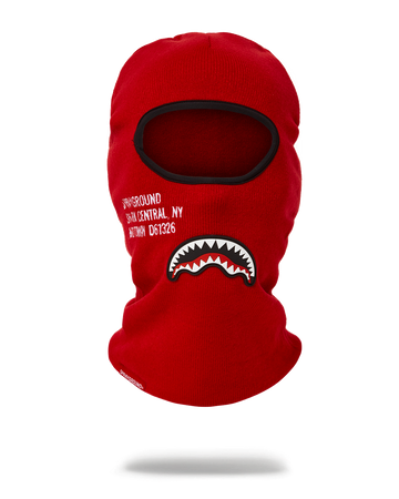 SPRAYGROUND® SKI MASK SHARK CENTRAL SKI MASK (RED)