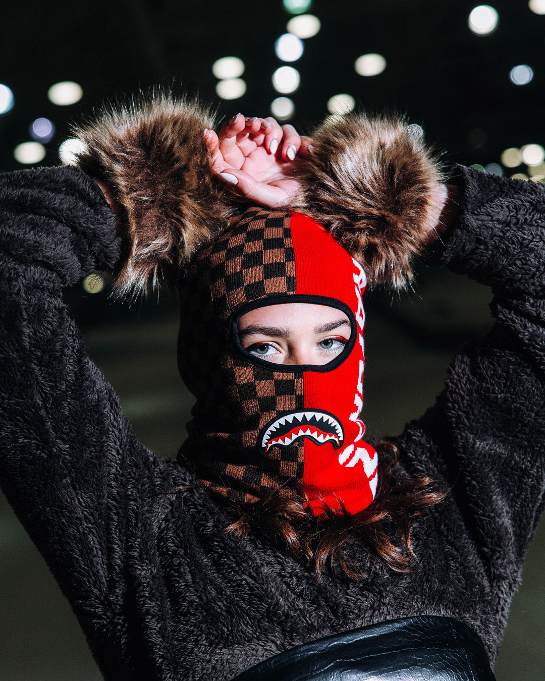 SPRAYGROUND® SKI MASK BRANDED SPLIT SKI MASK