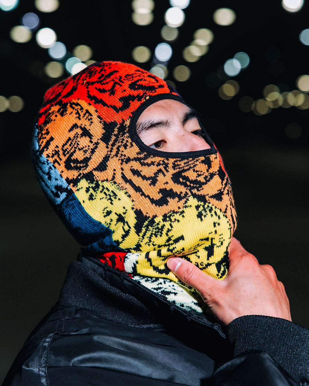 SPRAYGROUND® SKI MASK TIGER PATTERN SKI MASK