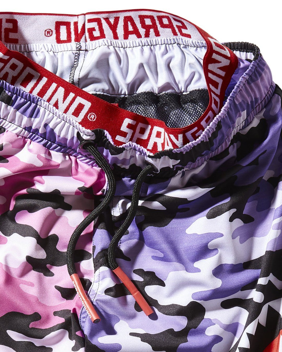 SPRAYGROUND® SWIM KIDS SPLIT CAMO SWIM TRUNKS