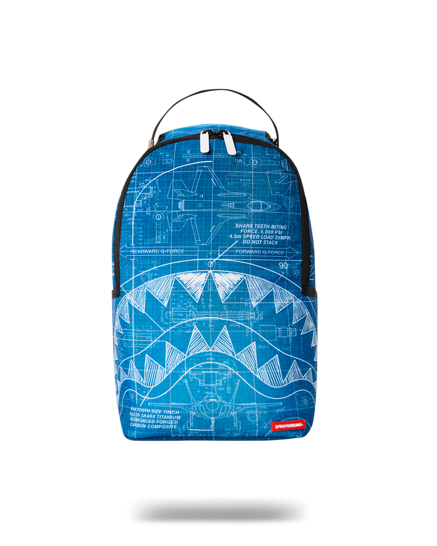 Kids Shark Mini Backpack - Blue