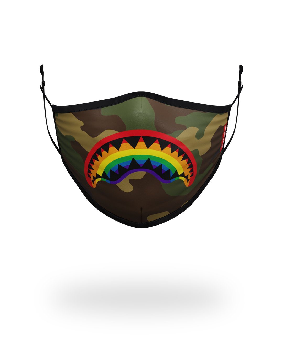 SPRAYGROUND® FASHION MASK ADULT RAINBOW SHARK FORM FITTING FACE MASK