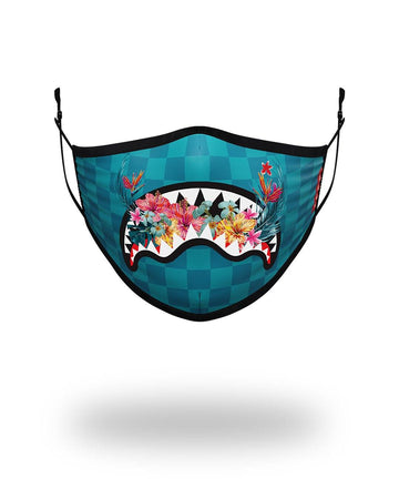 SPRAYGROUND® FASHION MASK ADULT BLOSSOM SHARK FORM FITTING FACE MASK