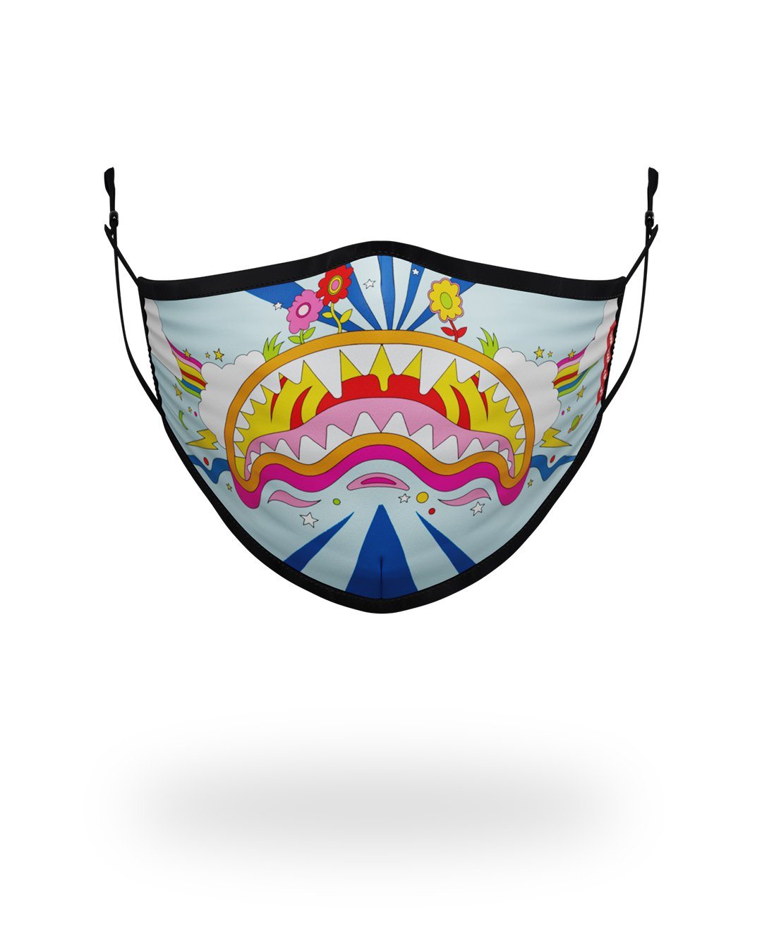 SPRAYGROUND® FASHION MASK ADULT GROOVY SHARK FORM FITTING FACE MASK