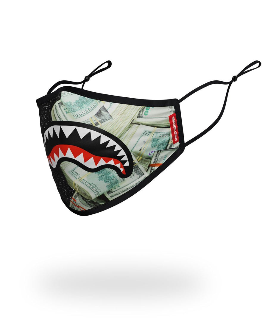 SPRAYGROUND® FASHION MASK ADULT PARTY SHARK FORM FITTING FACE MASK