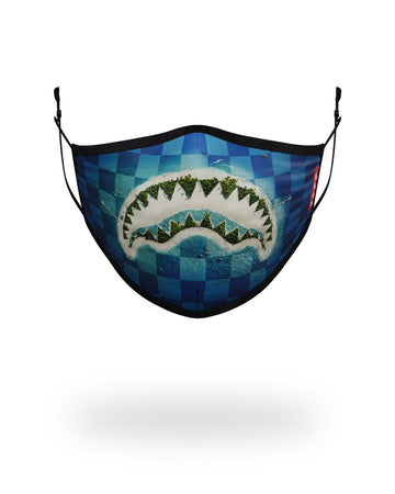 SPRAYGROUND® FASHION MASK ADULT SHARK ISLAND FORM FITTING FACE MASK