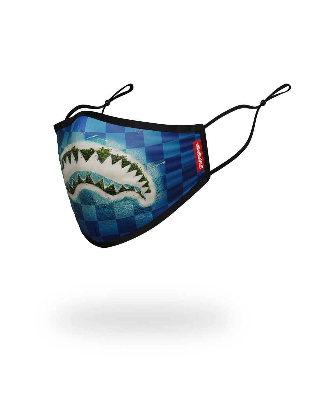 SPRAYGROUND® FASHION MASK KIDS FORM FITTING MASK: SHARK ISLAND