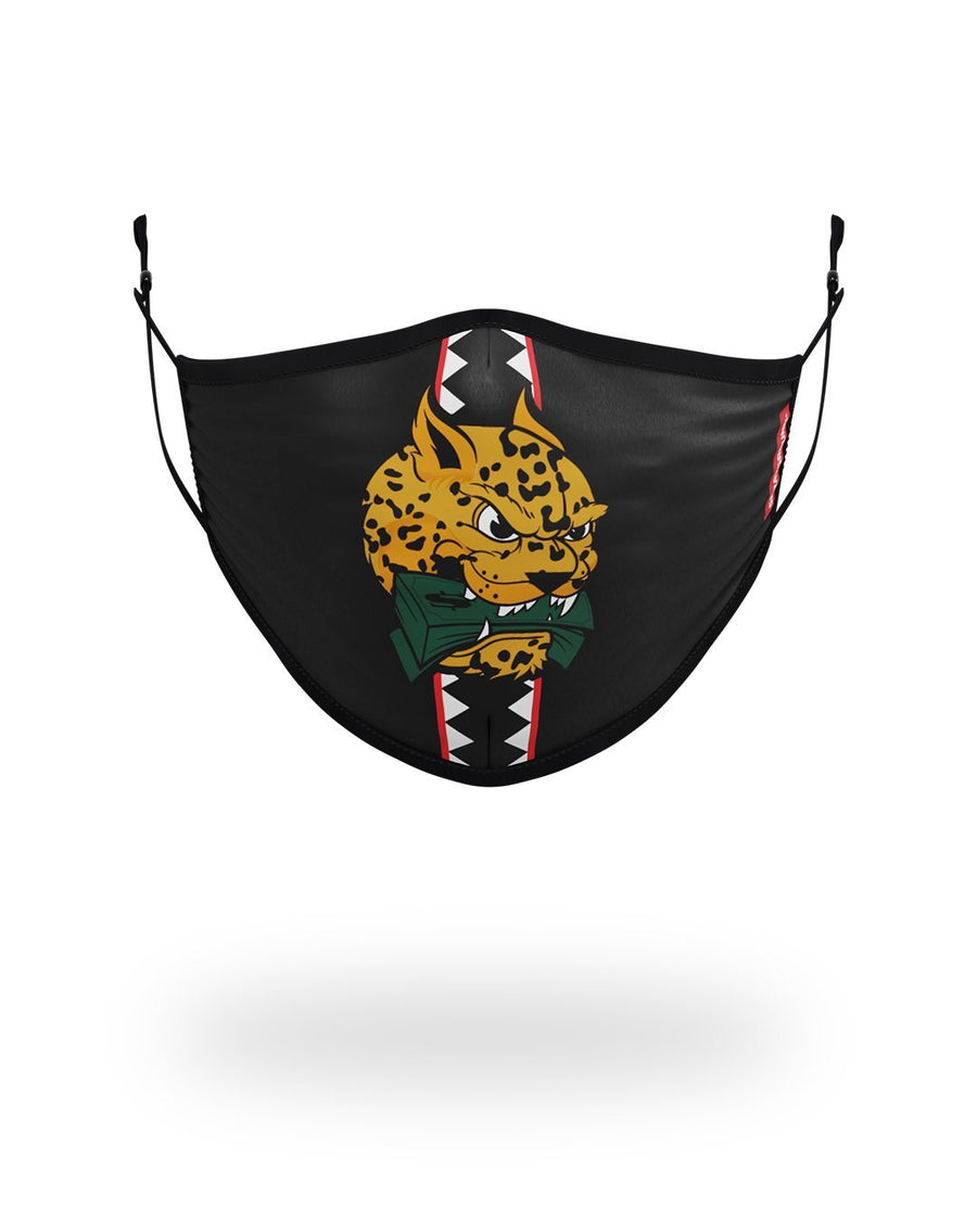 SPRAYGROUND® FASHION MASK ADULT SPUCCI LEOPARD FORM FITTING FACE MASK