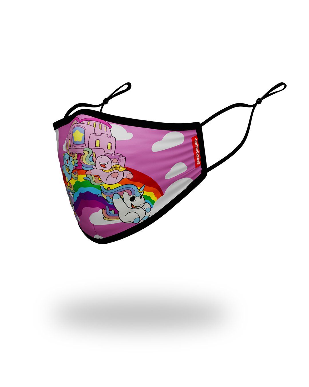 SPRAYGROUND® FASHION MASK KIDS FORM FITTING MASK: RAINBOW BOUNCE