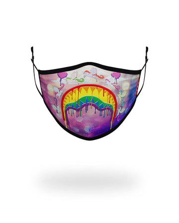 SPRAYGROUND® FASHION MASK KIDS FORM FITTING MASK: MELT THE RAINBOW