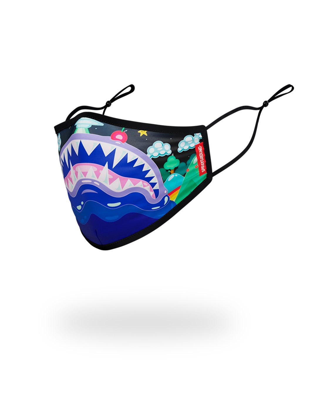 SPRAYGROUND® FASHION MASK KIDS FORM FITTING MASK:  ASTRO BUBBLE