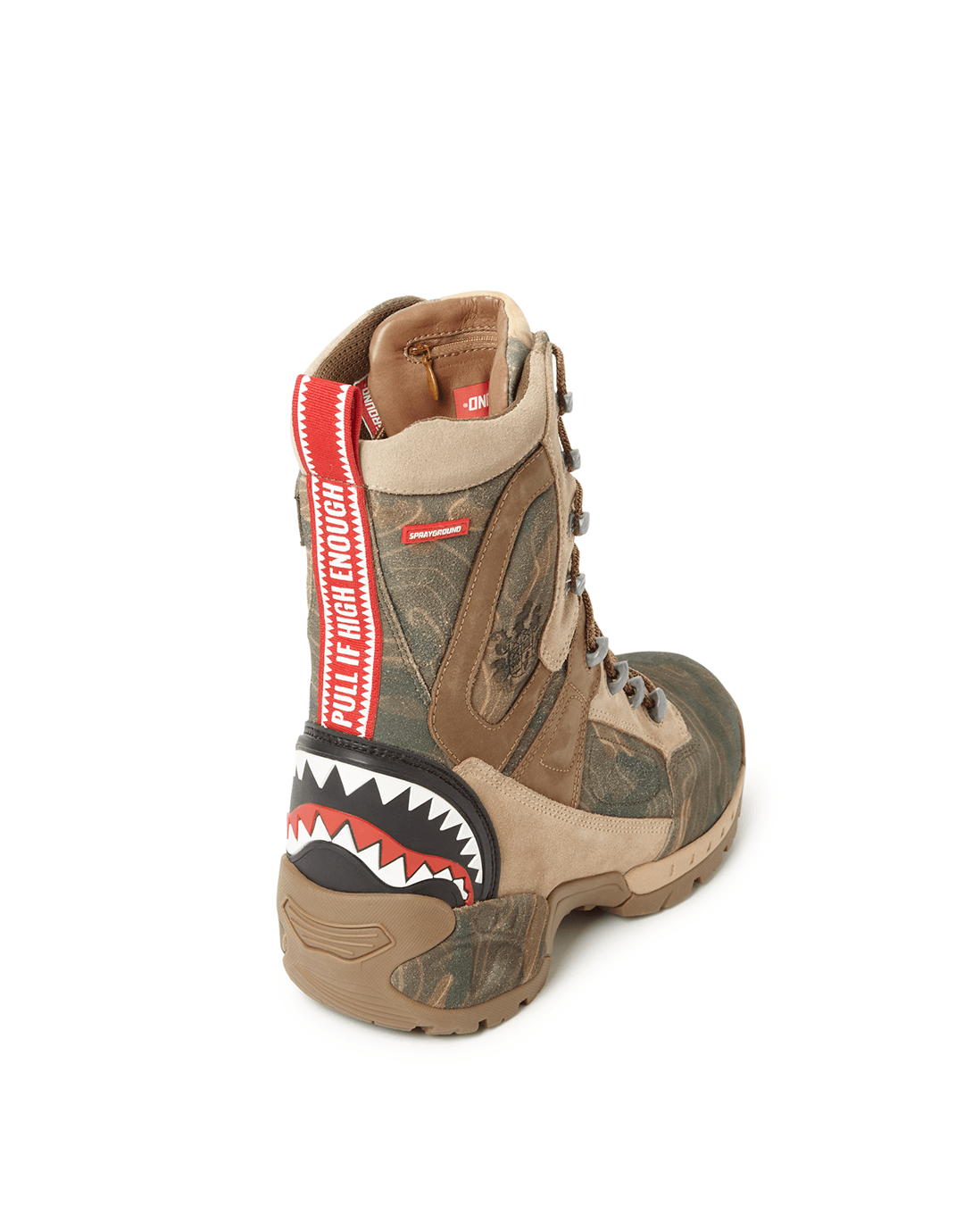 SPRAYGROUND® FOOTWEAR CAMO TERRAIN FUERZA COBRA PARATROOPER BOOTS - MADE IN COLOMBIA NUMBERED 1/280 PAIRS