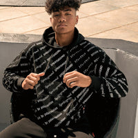 SPRAYGROUND® APPAREL SG LOGO REPEAT HOODIE PULLOVER BLACK