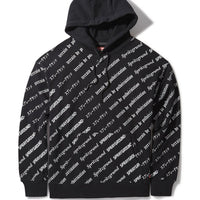 SPRAYGROUND® APPAREL SG LOGO REPEAT HOODIE PULLOVER BLACK