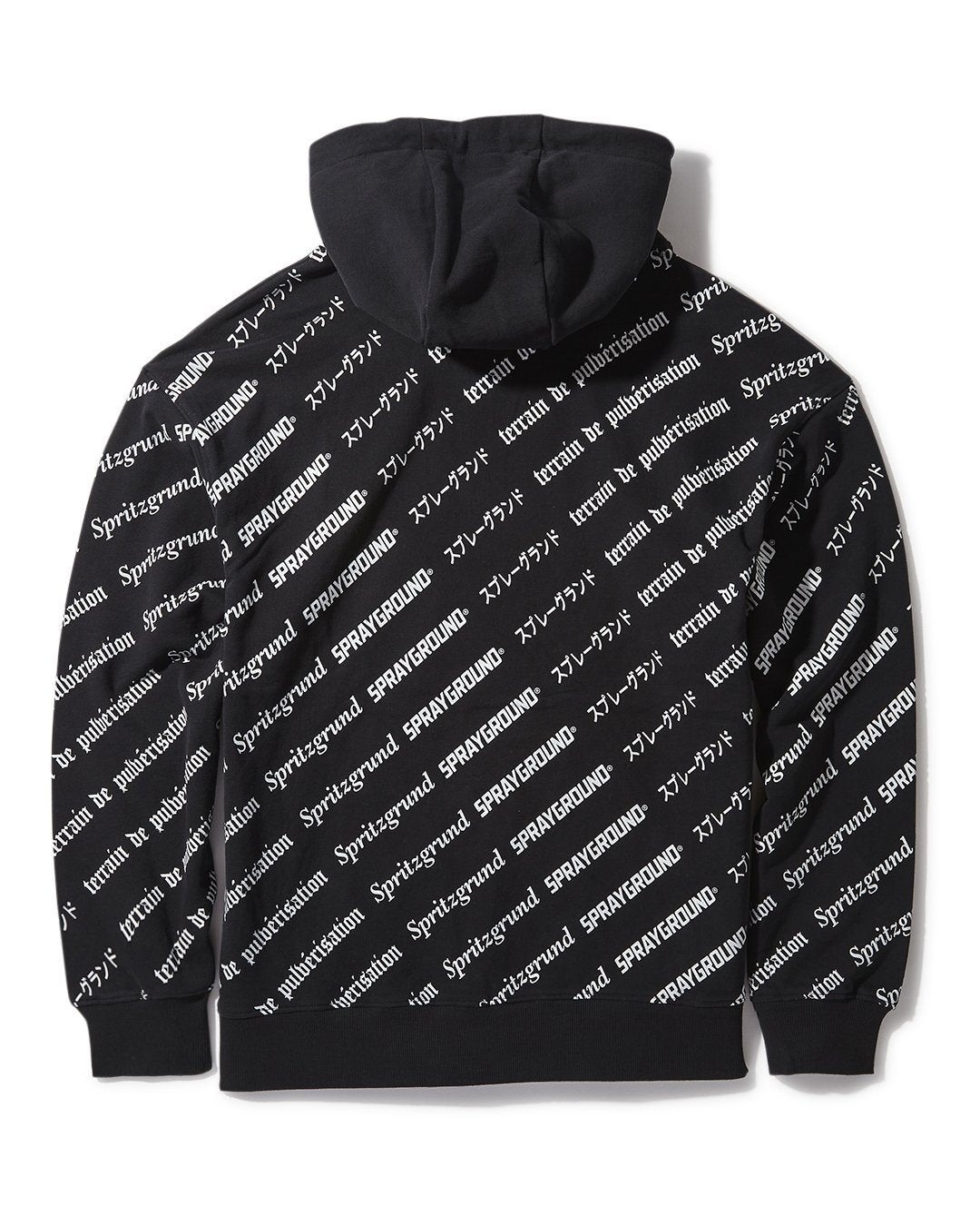 SPRAYGROUND® APPAREL SG LOGO REPEAT HOODIE PULLOVER BLACK