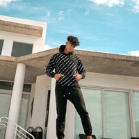 SPRAYGROUND® APPAREL SG LOGO REPEAT HOODIE PULLOVER BLACK