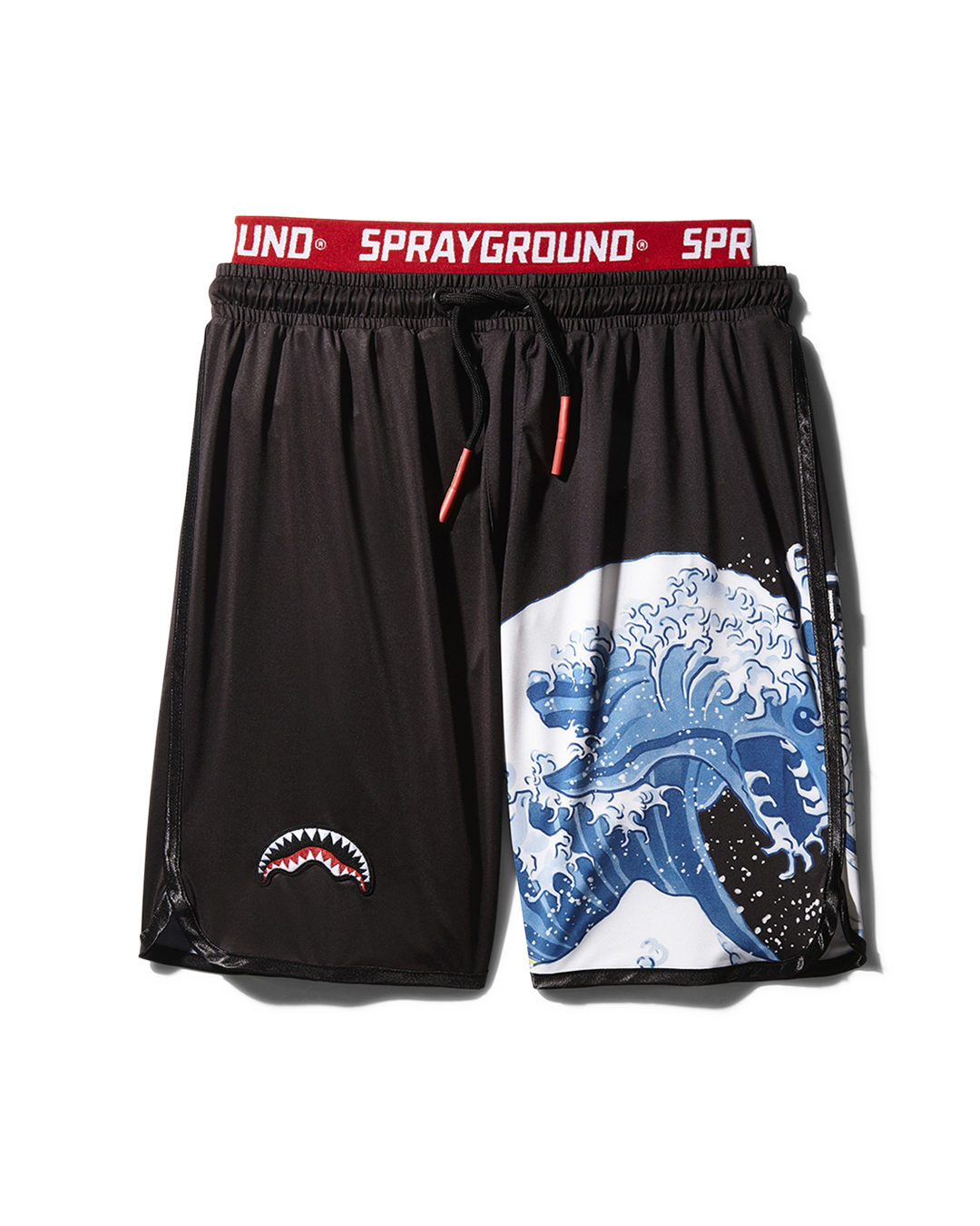 SPRAYGROUND® DRAGON WAVE CORTO SWIM TRUNKS (BLACK) SWIMWEAR