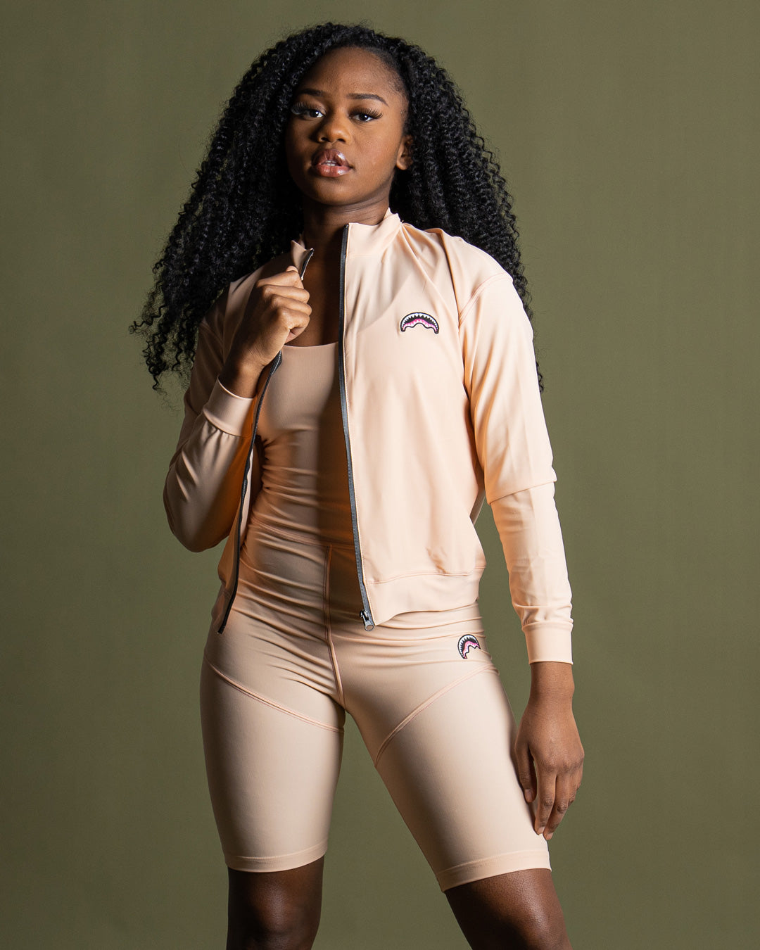 SPRAYGROUND® APPAREL SHARK SLIM JACKET (SAND)