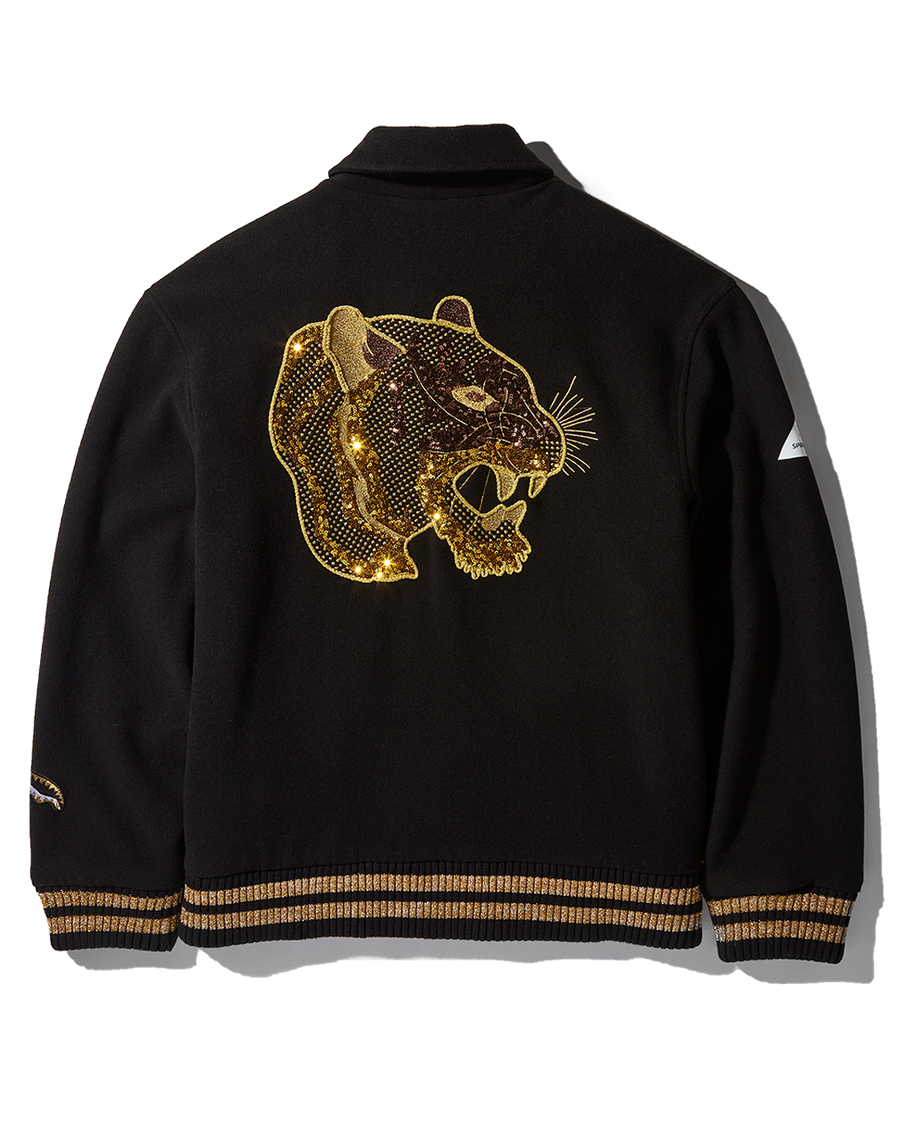 SPRAYGROUND® APPAREL A.I.8 AFRICAN INTELLIGENCE - PATH TO THE FUTURE II VARSITY JACKET