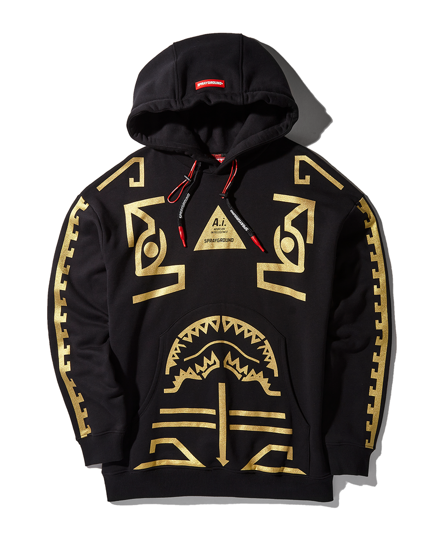 SPRAYGROUND® APPAREL A.I.8 AFRICAN INTELLIGENCE - PATH TO THE FUTURE II HOODY